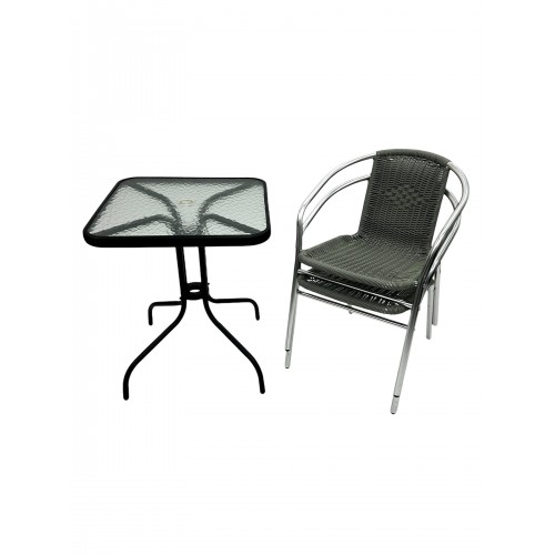 Glass Table Balcony Furniture – 2 x...