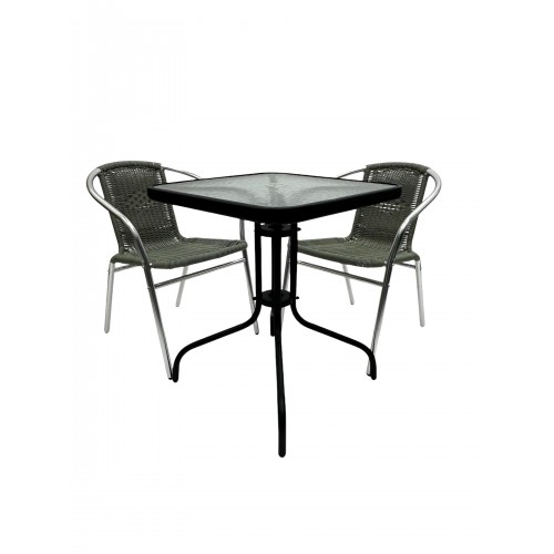 Glass Table Balcony Furniture – 2 x...