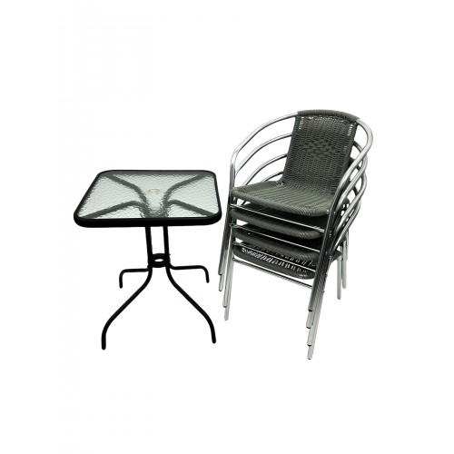 Rattan Outdoor Furniture Set – 4 x...