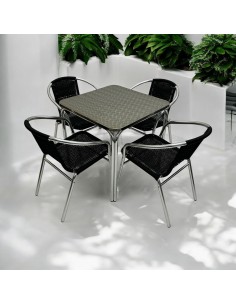 Aluminium Rattan Garden Set...