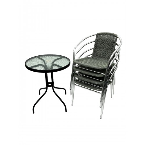 Outdoor Table and Chairs Set – 4 x...