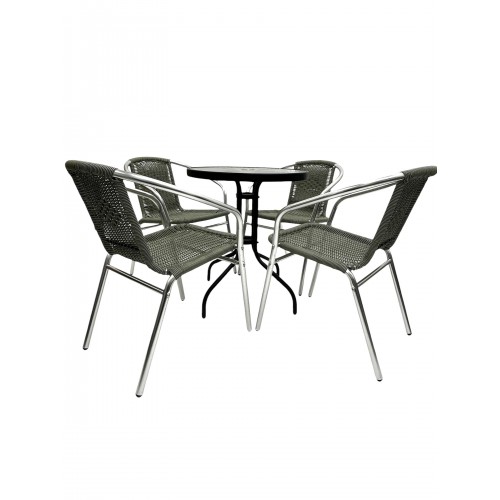 Outdoor Table and Chairs Set – 4 x...