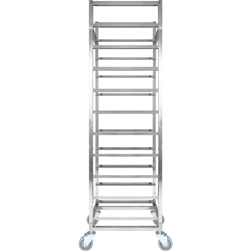 10 tier Rack/Tray/Pan Trolley for width 240-335 mm Stainless Steel  | Stalwart DA-PT10