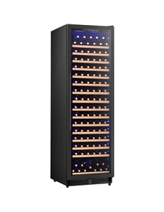 Commercial Wine Cooler 16 Shelves 457 Litres 185 Bottles Single Temperature Zone Compressor Cooling 598x685x1957mm Black | Stalw