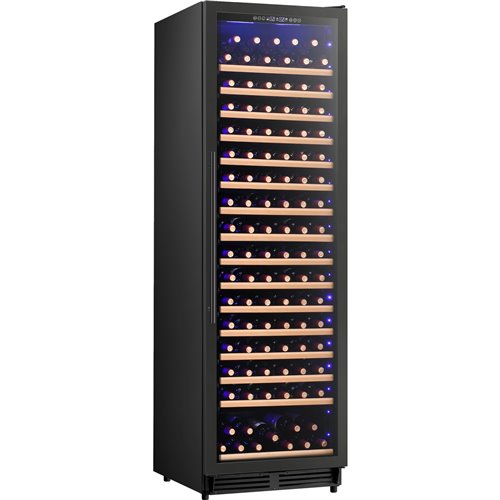 Commercial Wine Cooler 16 Shelves 457 Litres 185 Bottles Single Temperature Zone Compressor Cooling 598x685x1957mm Black | Stalw