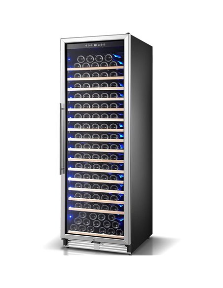 Commercial Wine Cooler 16 Shelves 457 Litres 185 Bottles Single Temperature Zone Compressor Cooling 598x685x1957mm Stainless Ste Commercial Wine Cooler 16 Shelves 457 Litres 185 Bottles Single Temperature Zone Compressor Cooling 598x685x1957mm Stainless Ste