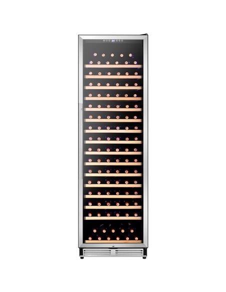 Commercial Wine Cooler 16 Shelves 457 Litres 185 Bottles Single Temperature Zone Compressor Cooling 598x685x1957mm Stainless Ste Commercial Wine Cooler 16 Shelves 457 Litres 185 Bottles Single Temperature Zone Compressor Cooling 598x685x1957mm Stainless Ste