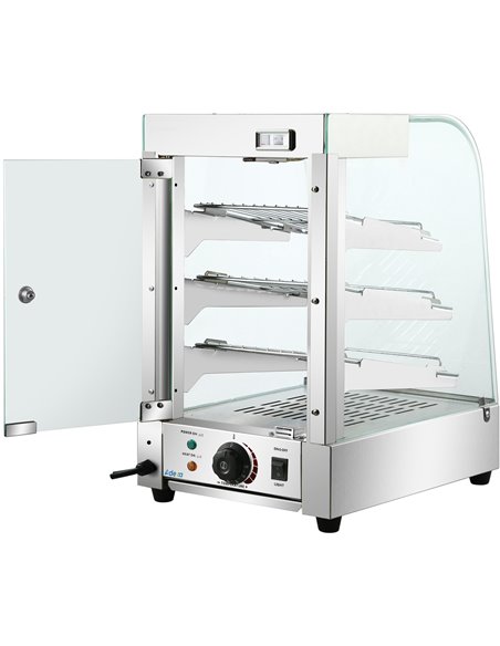 Commercial Hot Display Food Warmer Countertop 3 Shelves 350x455x580mm | Stalwart DA-HW861
