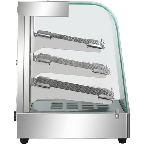 Commercial Hot Display Food Warmer Countertop 3 Shelves 650x455x580mm | Stalwart DA-HW862