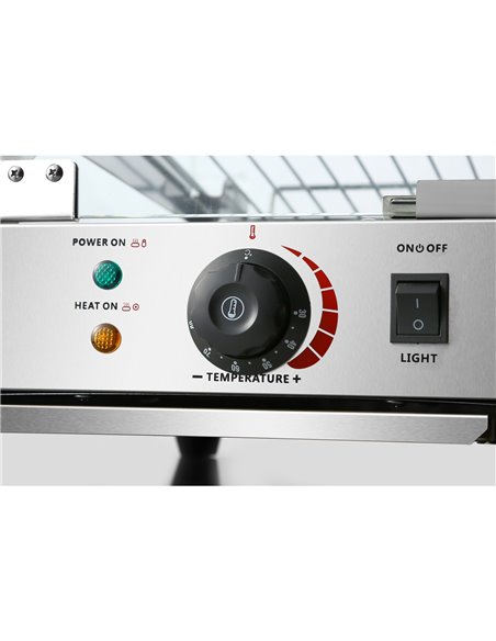 Commercial Hot Display Food Warmer Countertop 3 Shelves 650x455x580mm | Stalwart DA-HW862