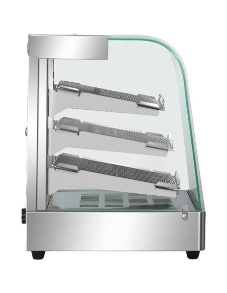 Commercial Hot Display Food Warmer Countertop 3 Shelves 900x455x580mm | Stalwart DA-HW863
