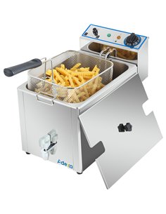 Commercial Electric Deep Fryer Countertop Single Tank 8 Litres 265x450x360mm | Stalwart DA-AFR002
