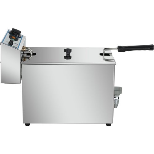 Commercial Electric Deep Fryer Countertop Single Tank 8 Litres 265x450x360mm | Stalwart DA-AFR002