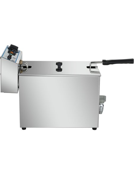 Commercial Electric Deep Fryer Countertop Single Tank 8 Litres 265x450x360mm | Stalwart DA-AFR002
