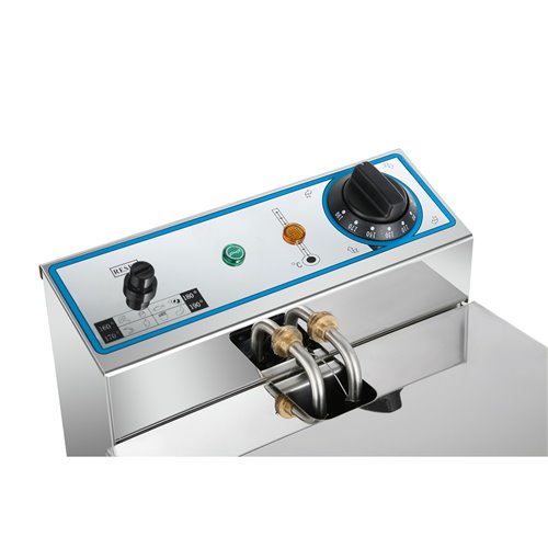 Commercial Electric Deep Fryer Countertop Single Tank 8 Litres 265x450x360mm | Stalwart DA-AFR002
