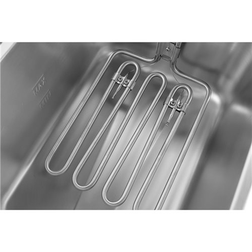 Commercial Electric Deep Fryer Countertop Double Tank 2x10 Litres 530x490x360mm | Stalwart DA-AFR008