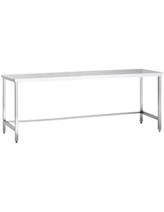Professional Work Table Stainless Steel 2000x600x965mm | Stalwart DA-DW6200WO