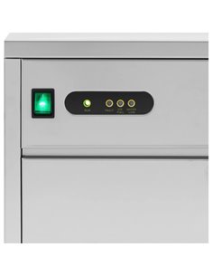 Commercial Bullet Ice Machine 50kg/24h 15kg Bin 398x512x786mm | Stalwart DA-ZB50A 2