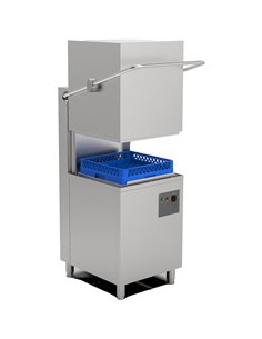 Commercial Dishwasher 1000 Plates/Hour 500x500mm Basket Drain Pump Detergent Pump Rinse Aid Pump 650x740x1540mm 380-400V | Stalw