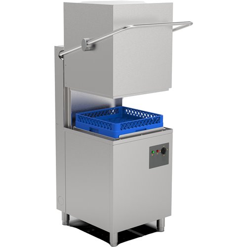 Commercial Dishwasher 1000 Plates/Hour 500x500mm Basket Drain Pump Detergent Pump Rinse Aid Pump 650x740x1540mm 380-400V | Stalw
