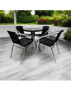 Rattan Table and Chair Set...