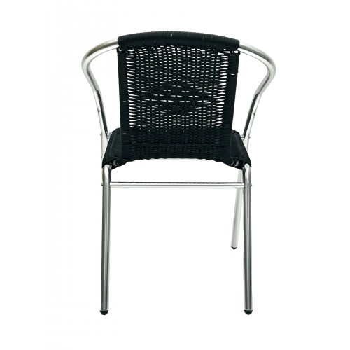 Black Rattan Bistro Set – Round...