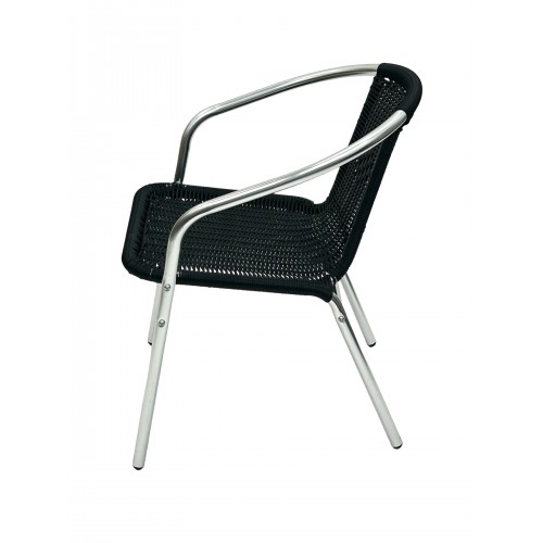 Black Rattan Bistro Set – Round...