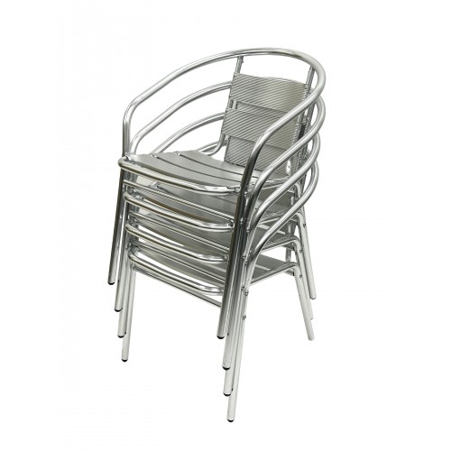 Aluminium Bistro Set for Four – Round...