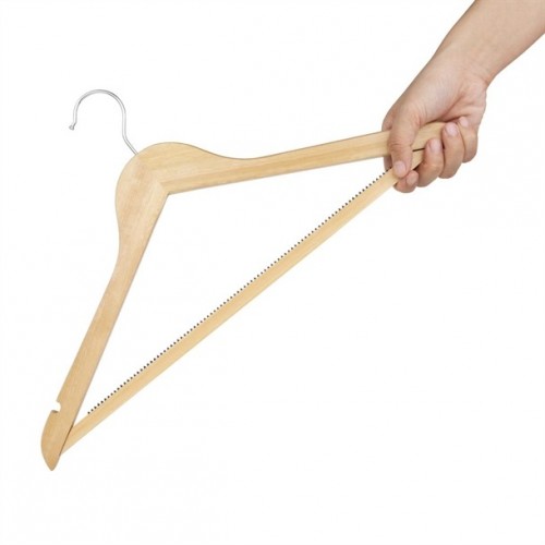 Natural Wooden Clothing Hangers (Pack of 20)