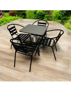 Black Steel Garden Set –...