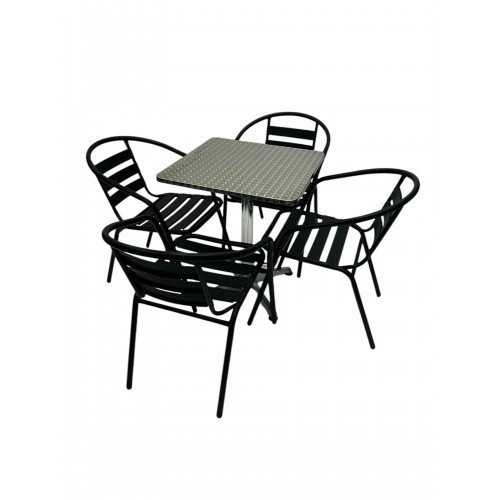 Black Steel Garden Set – Square...