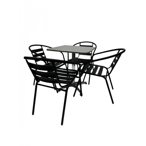 Black Steel Garden Set – Square...