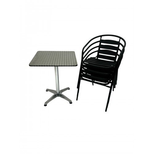 Black Steel Garden Set – Square...