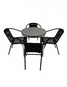 Rattan Garden Set in Black... 2