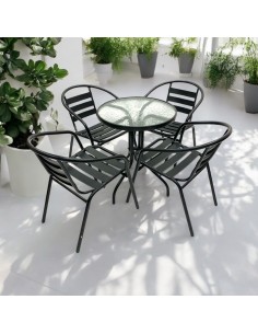 Black Garden Patio Set –...