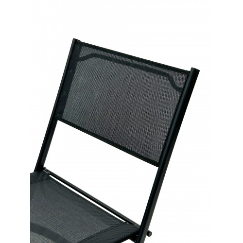 Black Folding Garden Furniture Set –... Black Folding Garden Furniture Set –...