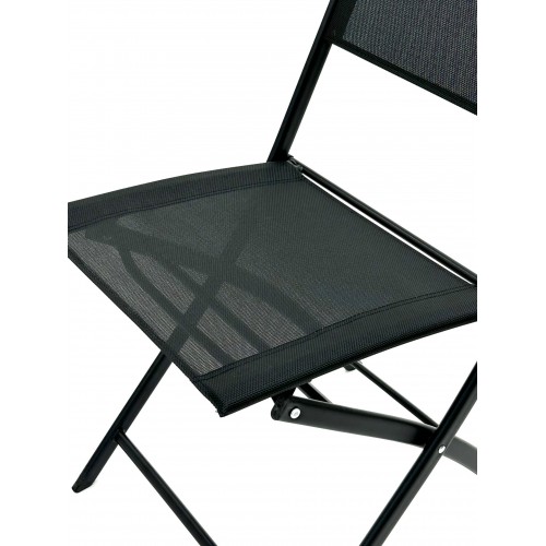 Black Folding Garden Furniture Set –... Black Folding Garden Furniture Set –...