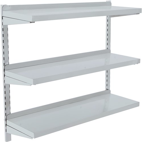 Wall shelf 3 levels 1200x300x900mm Stainless Steel | Stalwart DA-WSWB12030