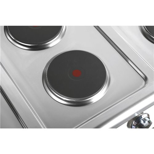Commercial Electric Cooker 6 Burners (6x2000W) with Electric Oven (4800W) 1050x700x920xmm 380V | Stalwart DA-HRQ762A