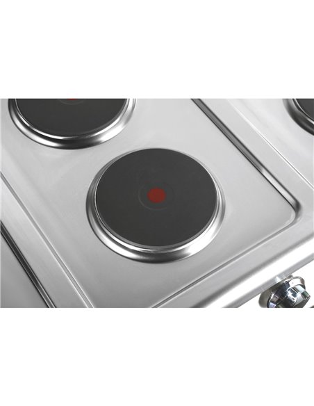 Commercial Electric Cooker 6 Burners (6x2000W) with Electric Oven (4800W) 1050x700x920xmm 380V | Stalwart DA-HRQ762A