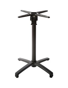 Black Decorative Aluminum Table Base 720mm Standard Height | Stalwart DA-F011