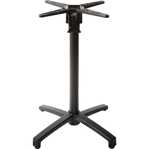 Black Decorative Aluminum Table Base 720mm Standard Height | Stalwart DA-F011