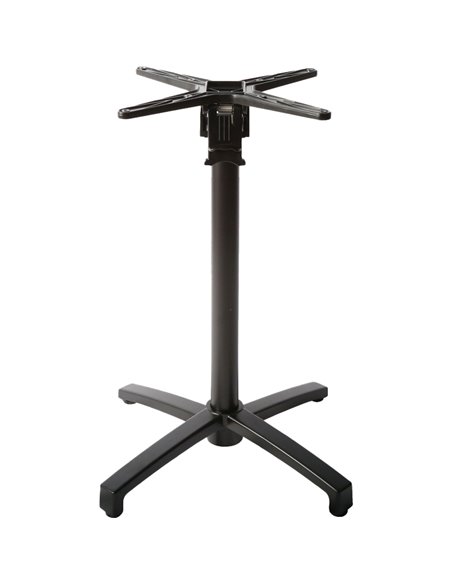 Black Decorative Aluminum Table Base 720mm Standard Height | Stalwart DA-F011