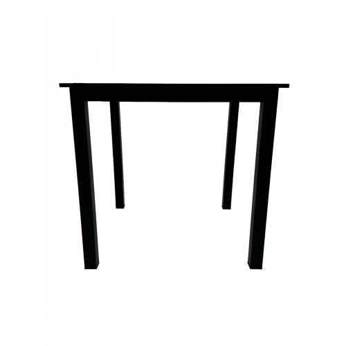 80cm Square Black Bistro Table