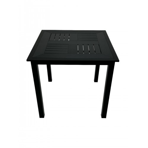 80cm Square Black Bistro Table