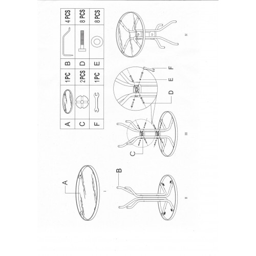 Square Glass Garden Table Width 60cm...