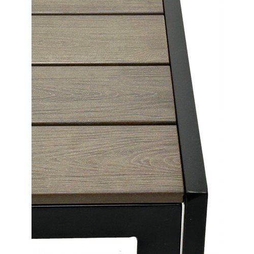 80cm Square Brown Garden Table