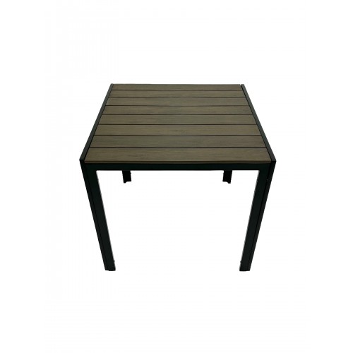80cm Square Brown Garden Table