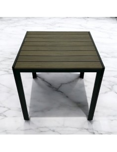 80cm Square Brown Garden Table