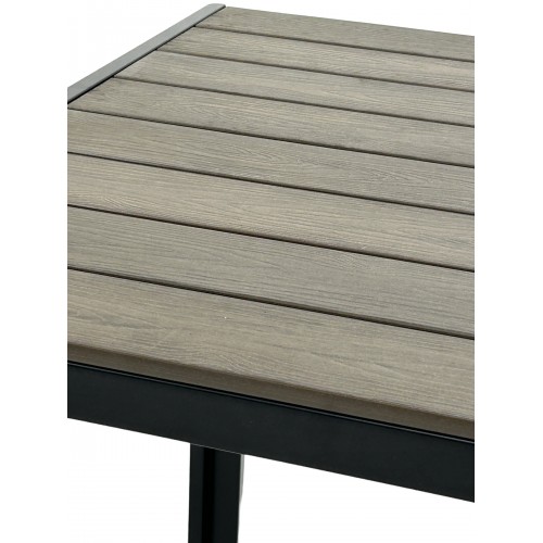 80cm Square Brown Garden Table
